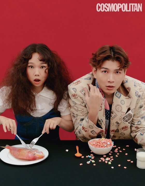 제이쓴, 홍현희와 러블리 화보 촬영에 "아내 예쁘게 찍으니 기뻐". (사진=코스모폴리탄)