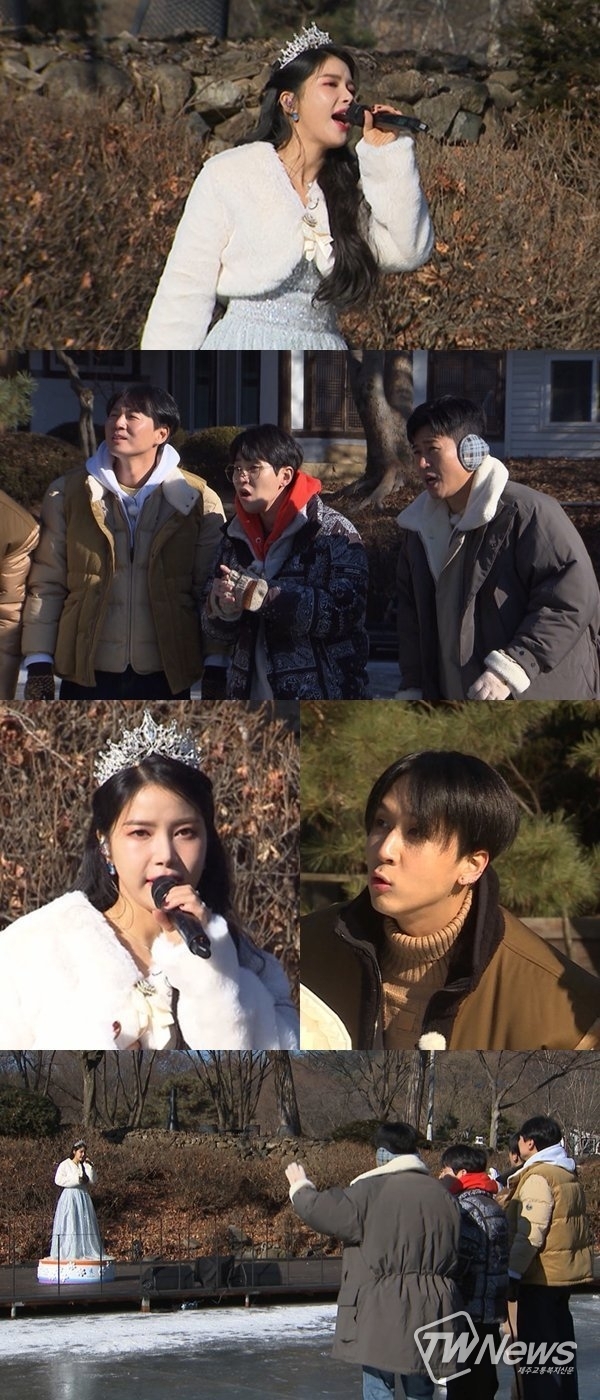 '1박 2일 시즌4' 마마무 솔라 깜짝 방문 "겨울왕국 엘사"(사진=KBS2)