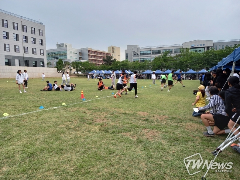 남자 계주 결승전. (사진=서유주 기자)