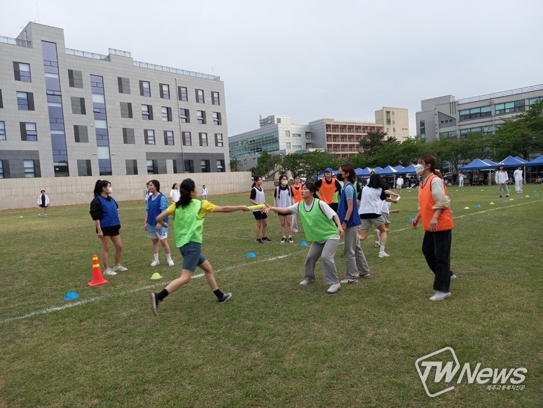 여자 계주 결승전. (사진=서유주 기자)