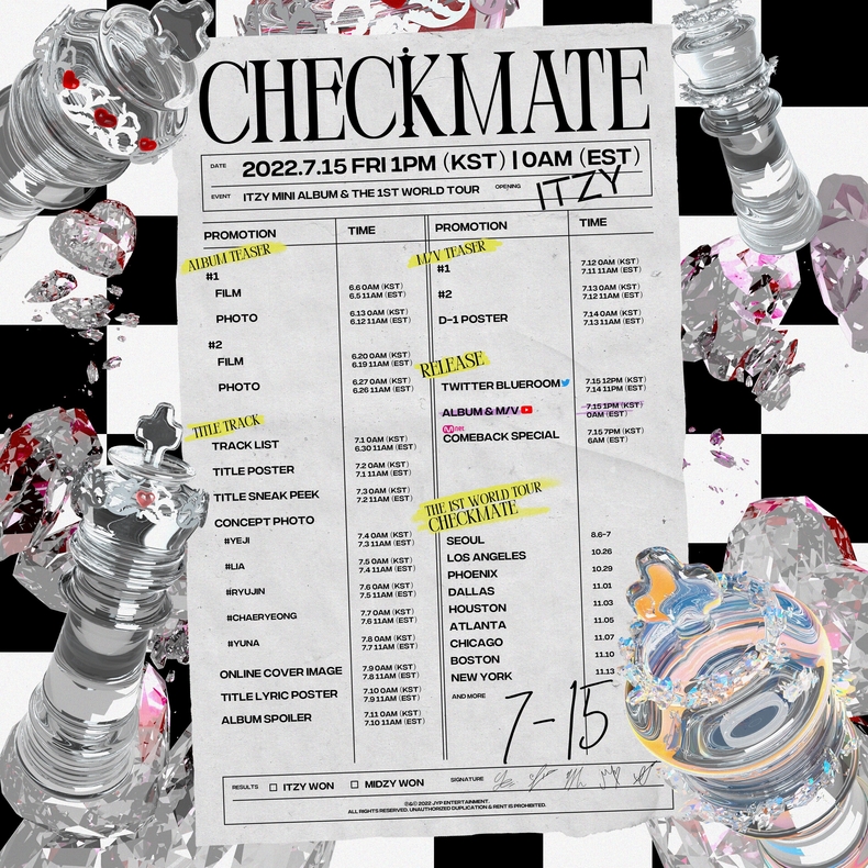 ‘CHECKMATE’ 프로모션 스케줄러 이미지 