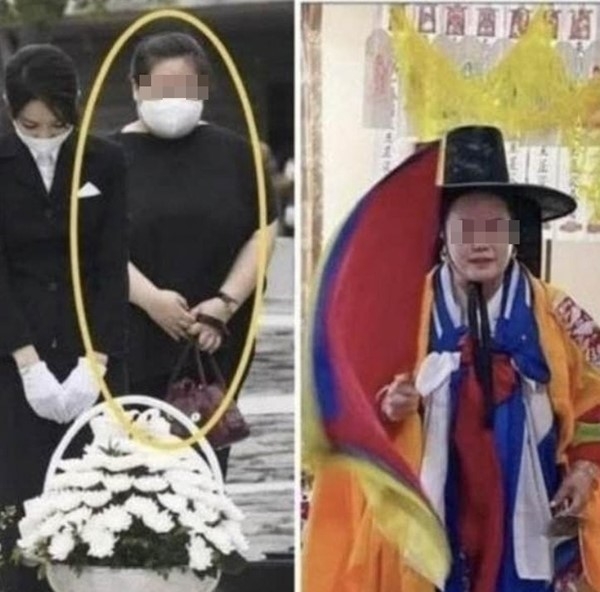 김건희 여사와 동행 여성 (사진=온라인커뮤니티)