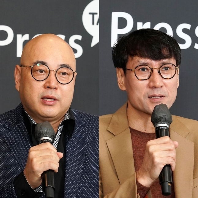 (왼쪽부터) 남궁훈, 홍은택 카카오 각자대표. (사진=카카오 제공)