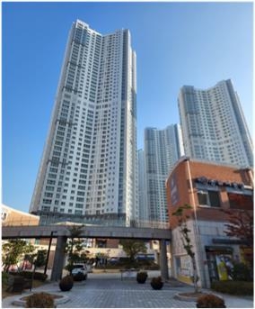 마산 메트로시티 2차 아파트 전경.