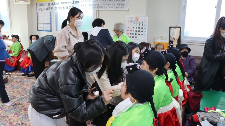 재능기부 현장 (사진제공=제주관광대학교)