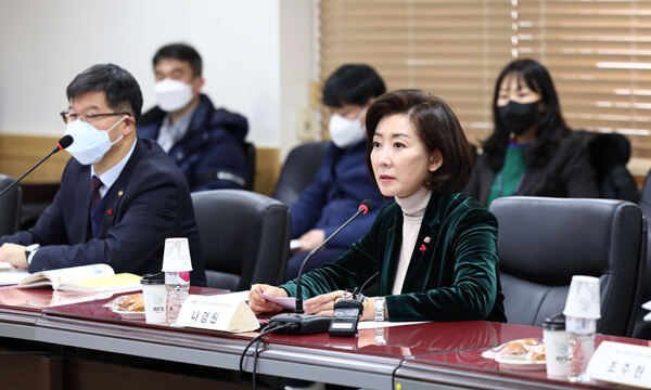 나경원 저출산고령사회위원회 부위원장이 28일 정부서울청사에서 열린 제2차 인구미래전략 관계부처 차관회의에서 발언하고 있다. (사진=연합뉴스)