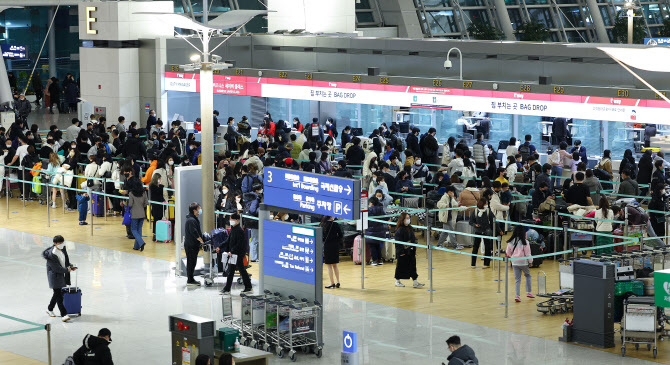 1일 오전 인천국제공항 제1터미널 출국장. (사진=연합뉴스)