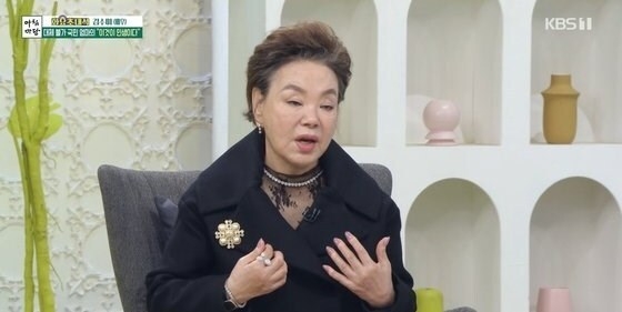 배우 김수미. (사진=KBS 1TV ‘아침마당’ 방송 갈무리)