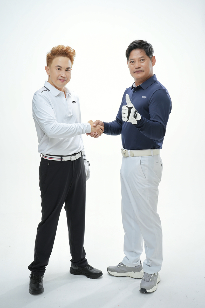 개그맨 조원석(왼쪽), 이동명 MS골프 대표