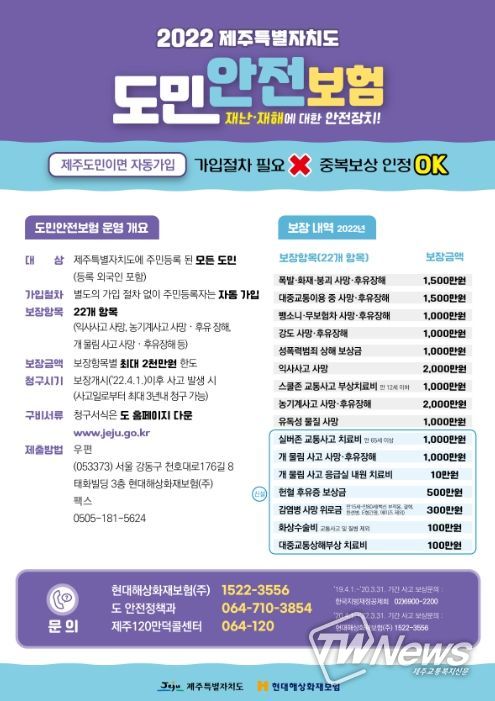 제주특별자치도 도민안전보험