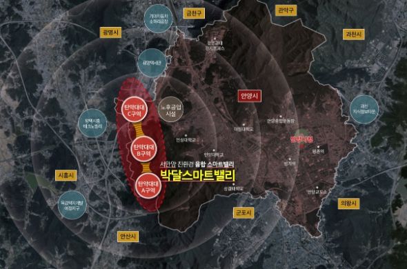 박달스마트밸리 조성사업 위치도