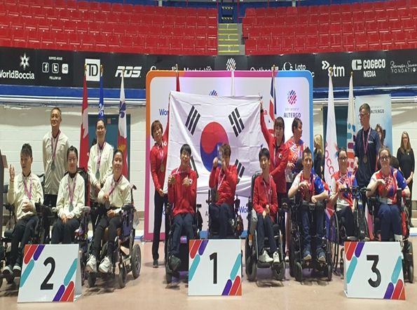 대회 시상식 모습