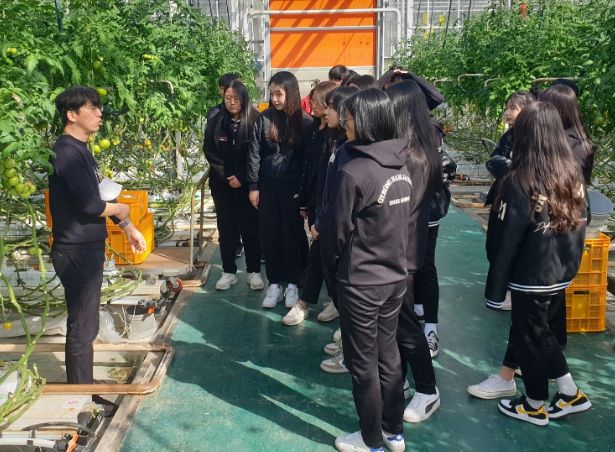 농업계 고교 대상 미래 경남 스마트농업 리더 육성(현장 교육)
