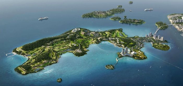 경도해양관광단지 조감도