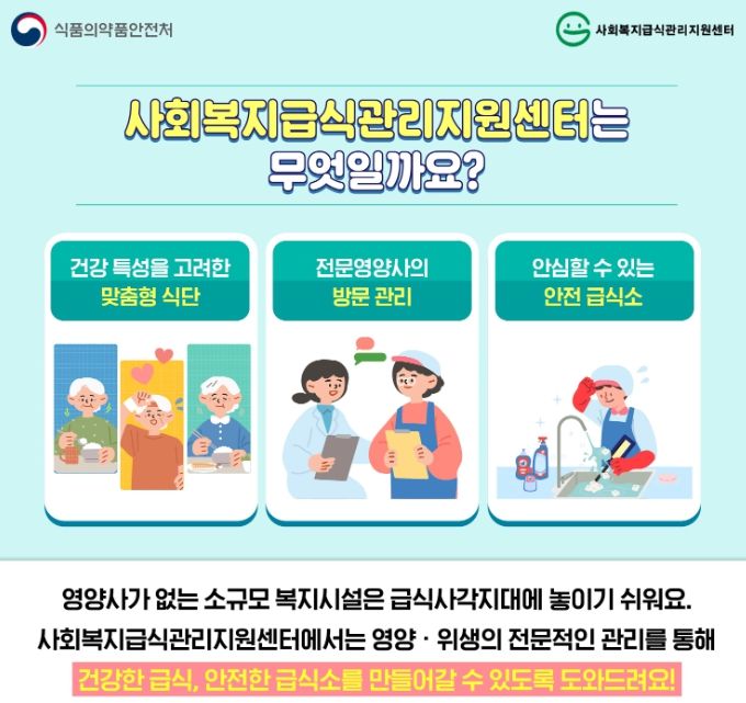 사회복지급식관리지원센터 홍보물