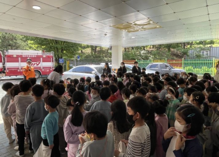 수성소방서 119안전센터와 합동소방훈련