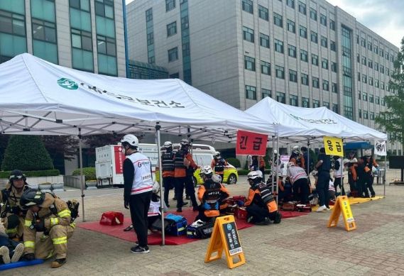 보건소 현장응급의료소 운영 모습