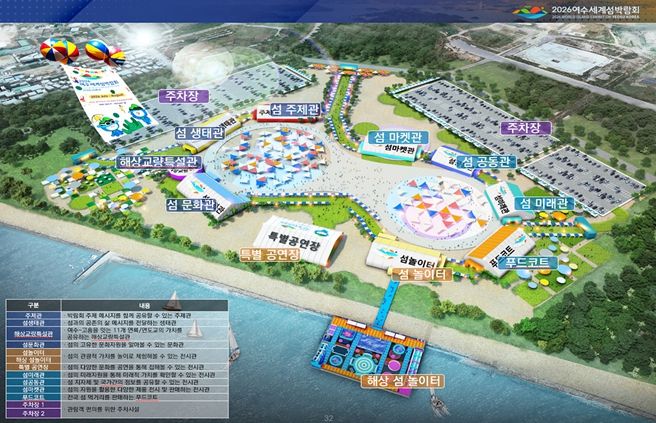 박람회장 조감도