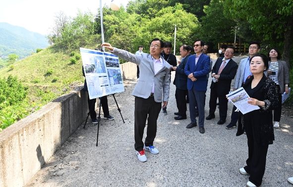 하남시 투자유치단, K-스타월드 주요사업 현장 시찰 실시