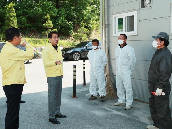 최재형 보은군수, 구제역 긴급 방역 점검 추진