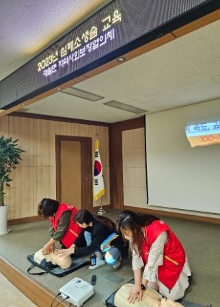 대월면, 심폐소생술 교육 실시