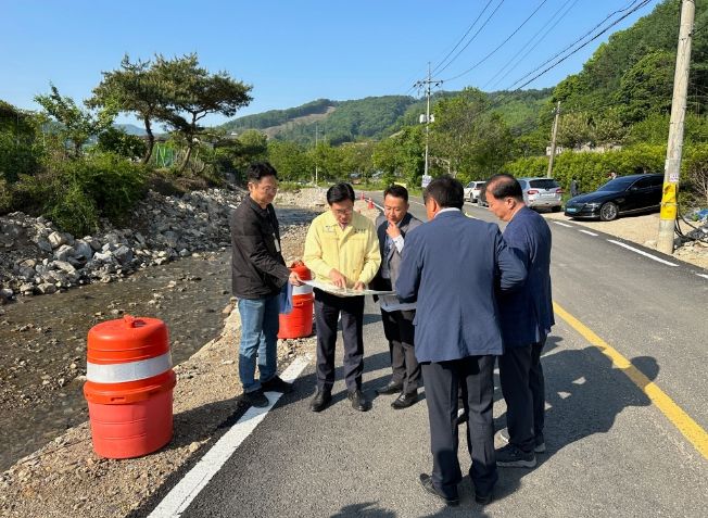 전진선 양평군수, 집중호우 피해 복구현장 점검