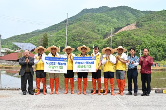 여주시, 경기미 우수단지 농기계 공급사업 모내기 시연행사 개최
