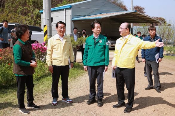 산불피해현장 방문