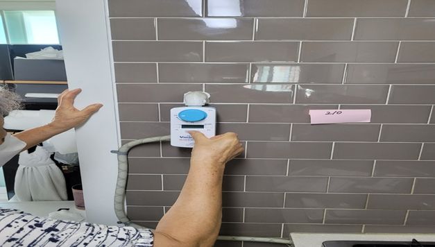 가스밸브 자동잠금장치(타이머 콕) 설치 후 사진