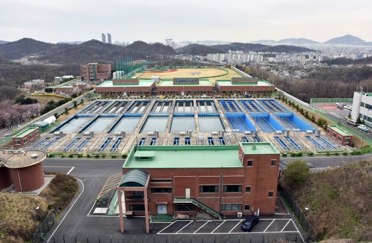 까치울정수장 전경