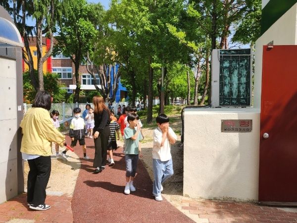 대전 중구, 문성초와 함께 민방공 대피 훈련