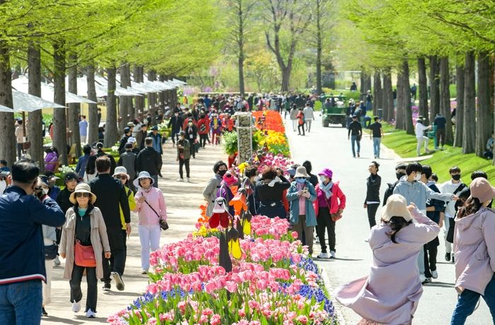 2023순천만국제정원박람회장을 방문한 전국 관람객들