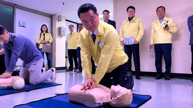 거제시, 제414차 민방위의 날 직원대피훈련 실시