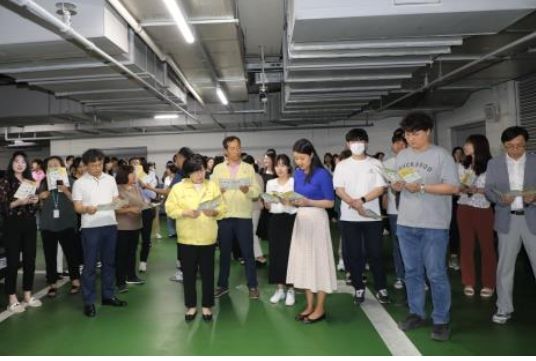 팔달구, 공습 대비 청사 민방공 대피훈련 실시