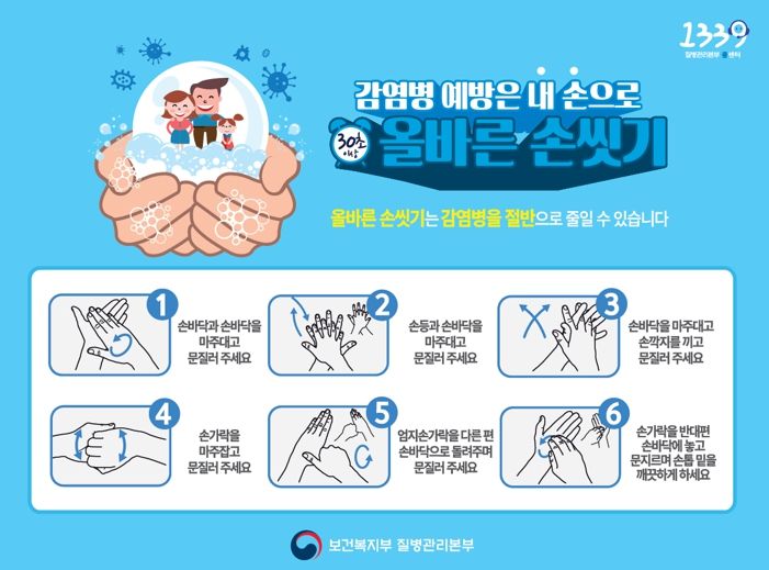 광양시 ‘올바른 손씻기 30초’ 감염성 질환 50~70% 예방