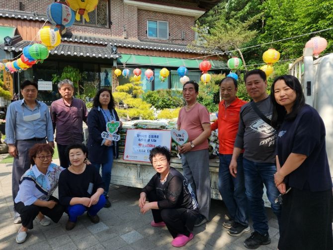 남양주시 퇴계원읍 도령사, 쌀 나눔으로 이웃 사랑 실천