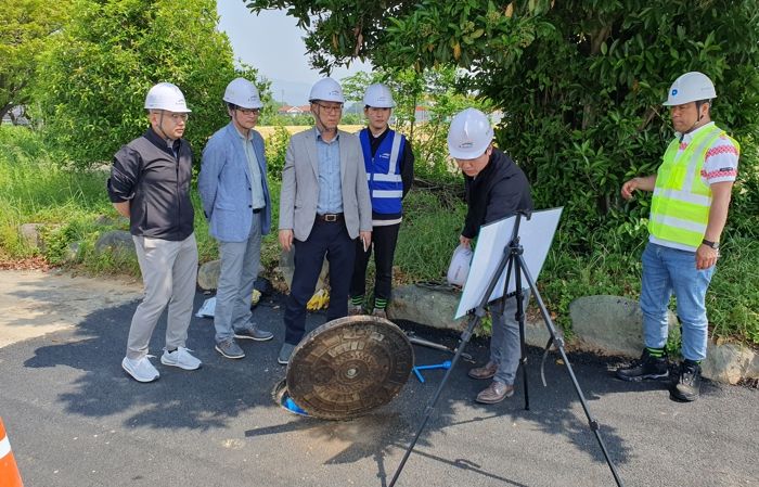 고성군, 스마트 관망관리 인프라 구축사업 현장 점검