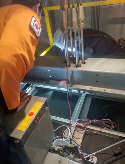 홍성소방서, 승강기사고 대응역량 강화를 위한 전문기관 합동훈련 실시