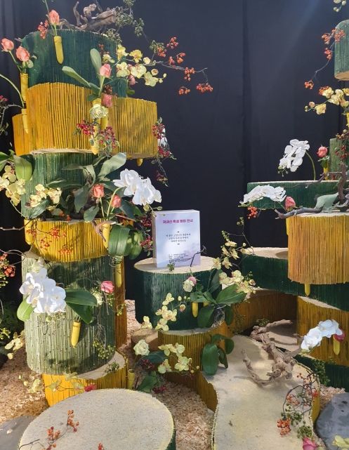 인천공항에서 만나는 고양시 특산 장미 '그리니아'