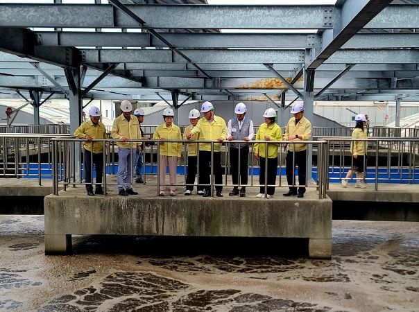 김종훈 경제부지사, 군산 공공하수처리장 찾아 안전점검