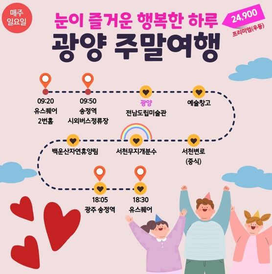 광양시, 남도한바퀴로 떠나는 ‘광양주말여행’ 여름 코스 인기