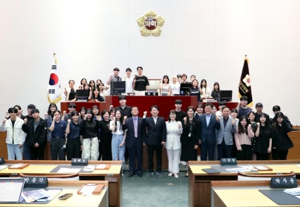 성남시의회 박광순 의장, 가천대학교 학생 상대로 특강 진행