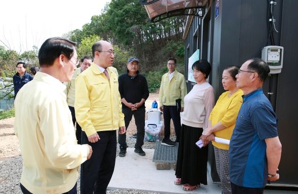 홍성 산불피해현장 방문