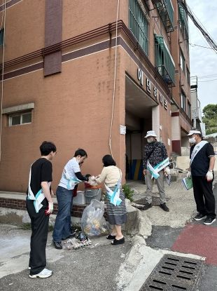 잡았다 무단투기! 무단투기 야간 단속으로 깨끗한 미추홀구 용현3동 만들어요!