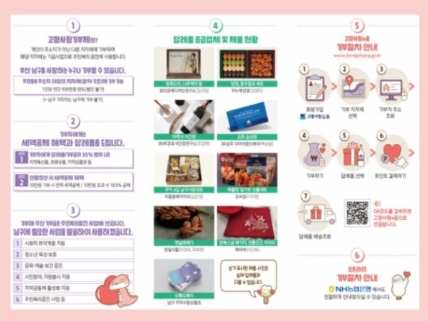 부산 남구, 고향사랑기부제 답례품 및 공급업체 추가모집