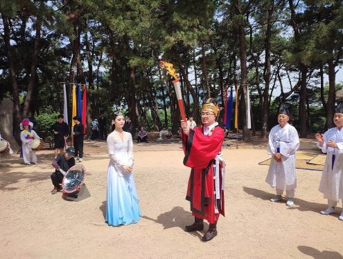 통영시, 제62회 경상남도민체육대회 성화봉송 시작