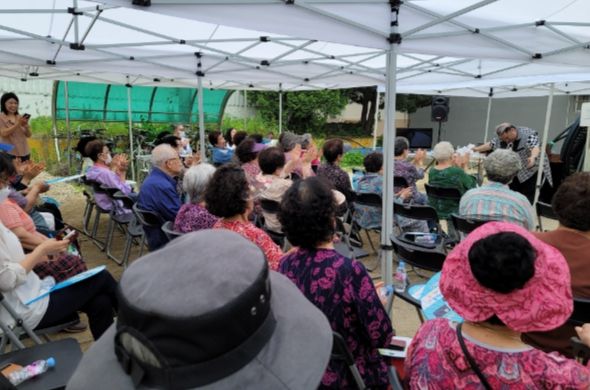 남양주풍양보건소, 오남진주아파트 어르신 위한 웃음건강 프로그램 운영