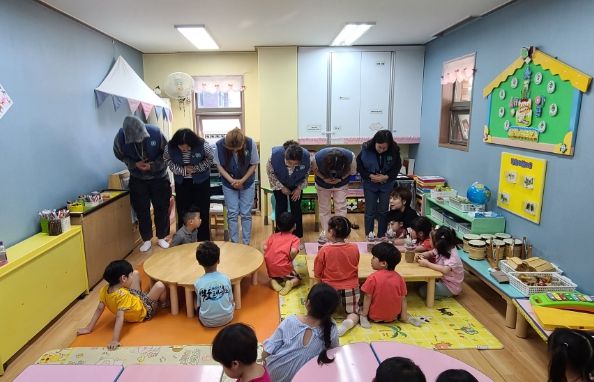 양주시옥정종합사회복지관, 젠아이어린이집에 방문해 분리배출 환경교육 진행