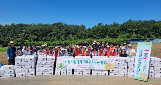 보성군 노동면,‘따봉(따뜻한 봉사)감자’4백만 원 기부