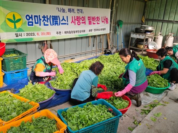 새마을운동부안군지회, 엄마찬(饌)스 밑반찬 사업 진행